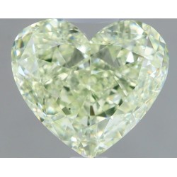 Diament o barwie fantazyjnej serce, 1.23ct, VS2, Light Yellow Green, GIA 2487261341