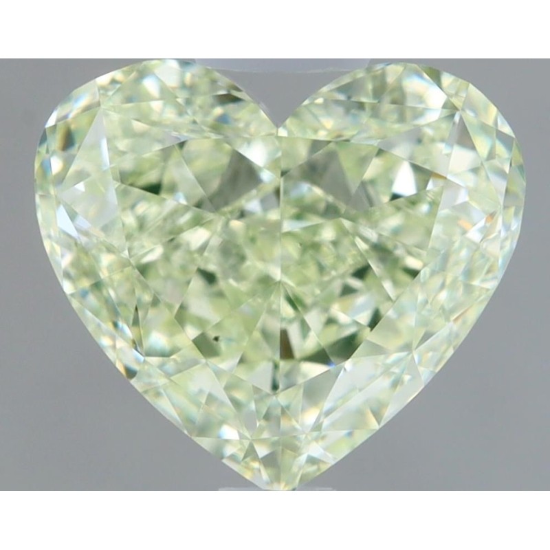 Diament o barwie fantazyjnej serce, 1.23ct, VS2, Light Yellow Green, GIA 2487261341
