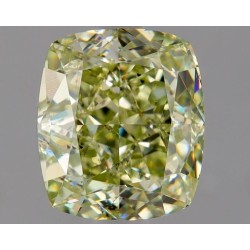 Diament o barwie fantazyjnej szlif poduszkowy brylantowy, 1.51ct, SI1, Fancy Yellow Green, GIA 3265561596