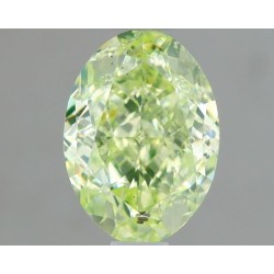 Diament o barwie fantazyjnej szlif owalny, 1ct, SI2, Fancy Yellow Green, GIA 6461637712