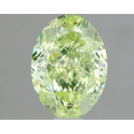 Diament o barwie fantazyjnej szlif owalny, 1ct, SI2, Fancy Yellow Green, GIA 6461637712