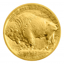 Złota moneta 1 uncja 50 dolarów Bizon 2023 r