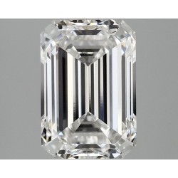 Diament laboratoryjny bezbarwny szlif szmaragdowy, 2.88ct, VVS2, E, IGI LG744507729
