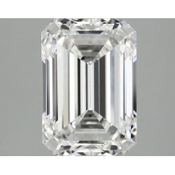 Diament laboratoryjny bezbarwny szlif szmaragdowy, 2.52ct, VVS2, E, IGI LG744502382