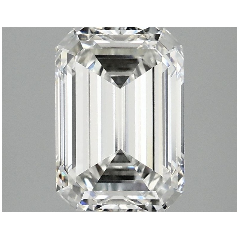 Diament laboratoryjny bezbarwny szlif szmaragdowy, 2.51ct, VVS2, F, IGI LG744502410