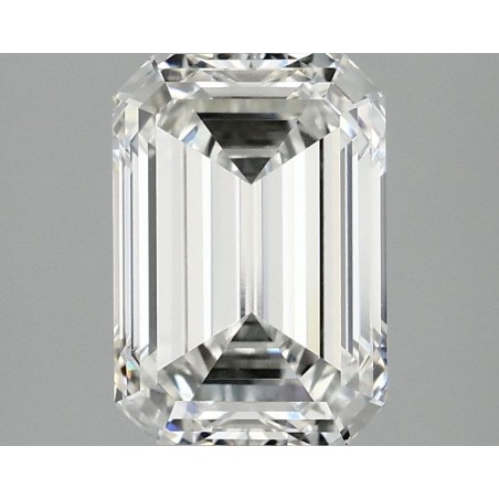 Diament laboratoryjny bezbarwny szlif szmaragdowy, 2.51ct, VVS2, F, IGI LG744502410