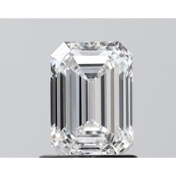 Diament laboratoryjny bezbarwny szlif szmaragdowy, 1.09ct, VVS1, D, IGI LG702504172