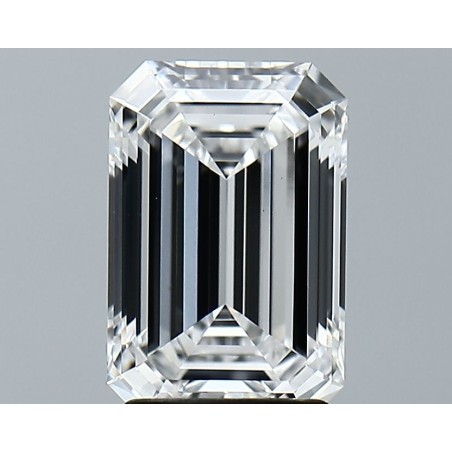 Diament laboratoryjny bezbarwny szlif szmaragdowy, 2.43ct, VVS2, D, GIA 2233615262