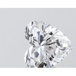 Diament laboratoryjny bezbarwny serce, 1.23ct, IF, D, IGI LG747530298