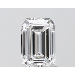 Diament laboratoryjny bezbarwny szlif szmaragdowy, 1.05ct, VVS2, E, IGI LG752539595
