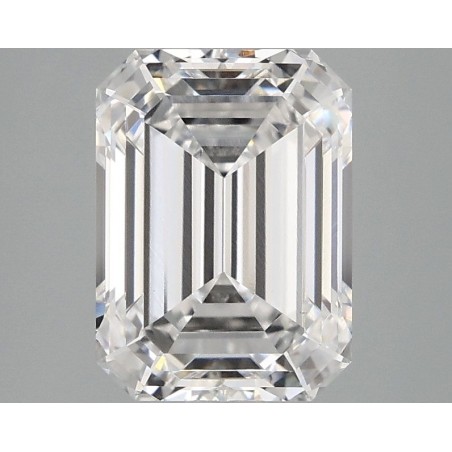 Diament laboratoryjny bezbarwny szlif szmaragdowy, 1.1ct, VVS1, D, IGI LG696593588