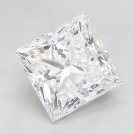 Diament laboratoryjny bezbarwny szlif princess, 2.18ct, VVS2, D, GIA 6502021562