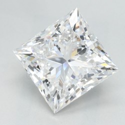 Diament laboratoryjny bezbarwny szlif princess, 2.6ct, VVS1, D, GIA 2496992569