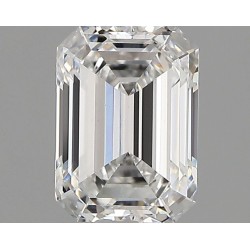 Diament laboratoryjny bezbarwny szlif szmaragdowy, 1.65ct, VVS2, D, IGI LG752572150