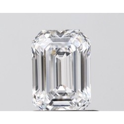 Diament laboratoryjny bezbarwny szlif szmaragdowy, 1.05ct, VVS1, D, IGI LG752539597