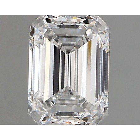 Diament laboratoryjny bezbarwny szlif szmaragdowy, 1.27ct, VVS2, E, IGI LG752572159
