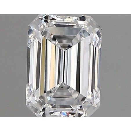 Diament laboratoryjny bezbarwny szlif szmaragdowy, 1.41ct, VVS2, D, IGI LG752572155
