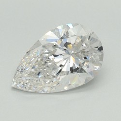 Diament laboratoryjny bezbarwny szlif gruszkowy, 1.14ct, VVS2, E, IGI LG619440029