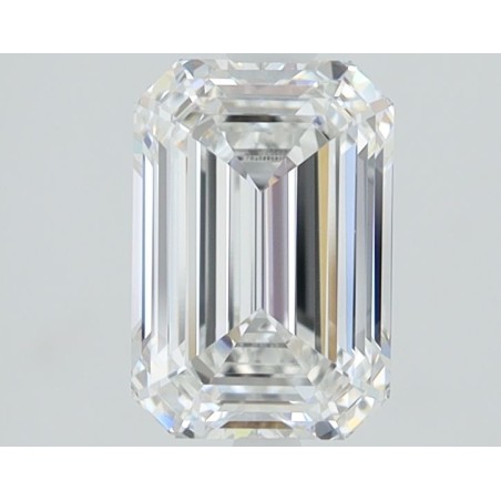 Diament laboratoryjny bezbarwny szlif szmaragdowy, 1.36ct, VVS2, D, IGI LG705509055