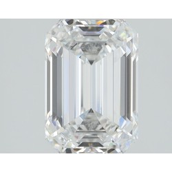 Diament laboratoryjny bezbarwny szlif szmaragdowy, 1.55ct, VVS2, D, IGI LG705509074