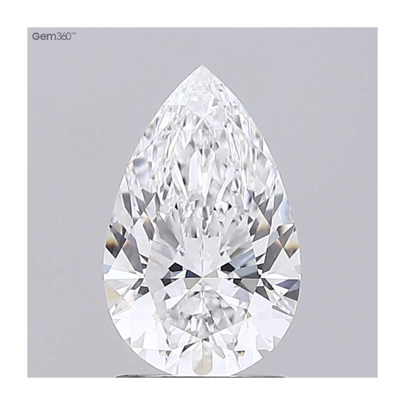 Diament laboratoryjny bezbarwny szlif gruszkowy, 1.59ct, VVS2, E, GIA 1518980935