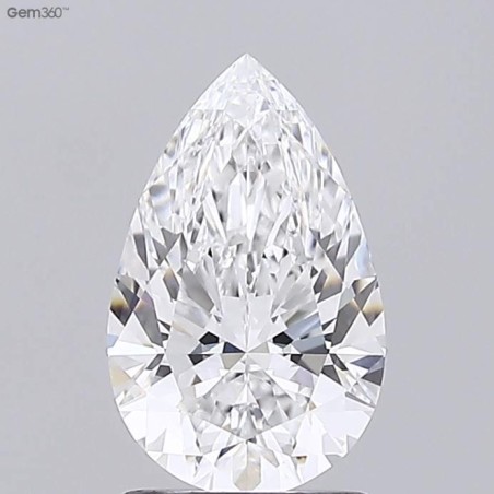 Diament laboratoryjny bezbarwny szlif gruszkowy, 1.59ct, VVS2, E, GIA 1518980935
