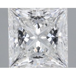 Diament laboratoryjny bezbarwny szlif princess, 1.36ct, VVS2, E, IGI LG700505391