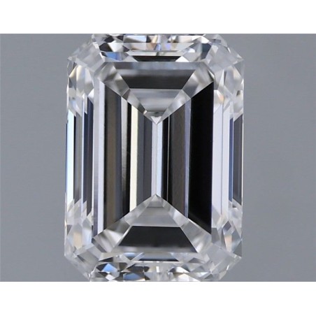 Diament laboratoryjny bezbarwny szlif szmaragdowy, 1.48ct, VVS2, D, IGI LG700567162
