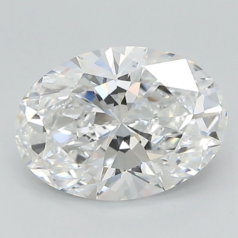 Diament laboratoryjny bezbarwny szlif owalny, 2.1ct, VVS2, E, GIA 7481414263