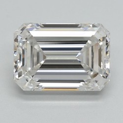 Diament laboratoryjny bezbarwny szlif szmaragdowy, 1.59ct, VVS2, F, IGI LG752571464