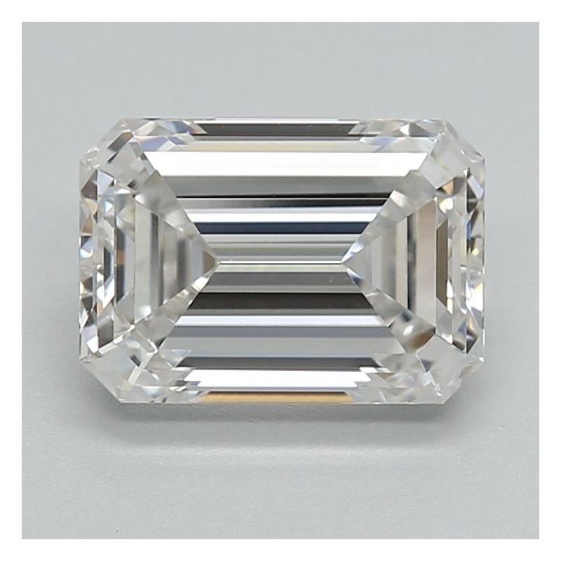 Diament laboratoryjny bezbarwny szlif szmaragdowy, 1.59ct, VVS2, F, IGI LG752571464