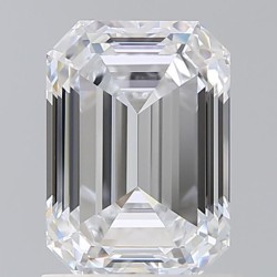 Diament laboratoryjny bezbarwny szlif szmaragdowy, 1.54ct, VVS2, E, IGI LG499189948