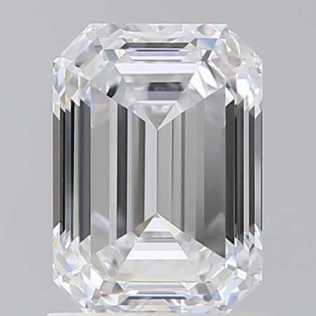 Diament laboratoryjny bezbarwny szlif szmaragdowy, 1.54ct, VVS2, E, IGI LG499189948