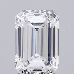 Diament laboratoryjny bezbarwny szlif szmaragdowy, 1.89ct, VVS2, D, IGI LG732533941