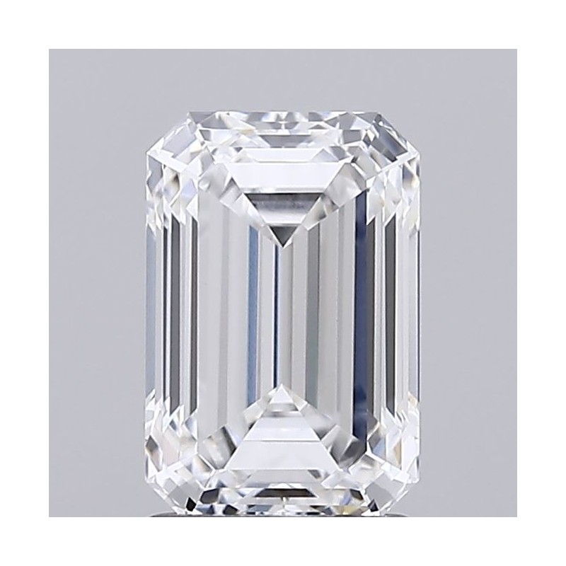 Diament laboratoryjny bezbarwny szlif szmaragdowy, 1.89ct, VVS2, D, IGI LG732533941