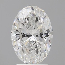 Diament laboratoryjny bezbarwny szlif owalny, 2.6ct, VVS2, E, IGI LG717580935