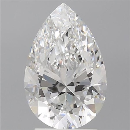 Diament laboratoryjny bezbarwny szlif gruszkowy, 2.6ct, VVS2, D, IGI LG707527896