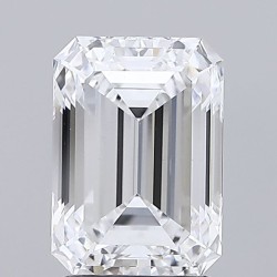 Diament laboratoryjny bezbarwny szlif szmaragdowy, 2.13ct, VVS2, D, IGI LG735592909
