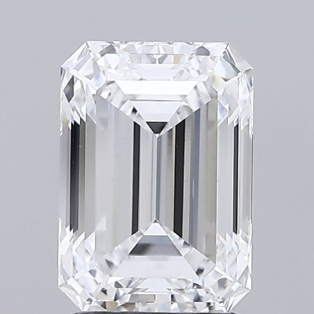 Diament laboratoryjny bezbarwny szlif szmaragdowy, 2.13ct, VVS2, D, IGI LG735592909