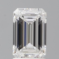 Diament laboratoryjny bezbarwny szlif szmaragdowy, 1.9ct, VVS2, D, IGI LG726510596