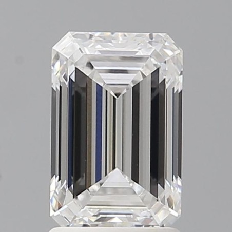 Diament laboratoryjny bezbarwny szlif szmaragdowy, 1.9ct, VVS2, D, IGI LG726510596
