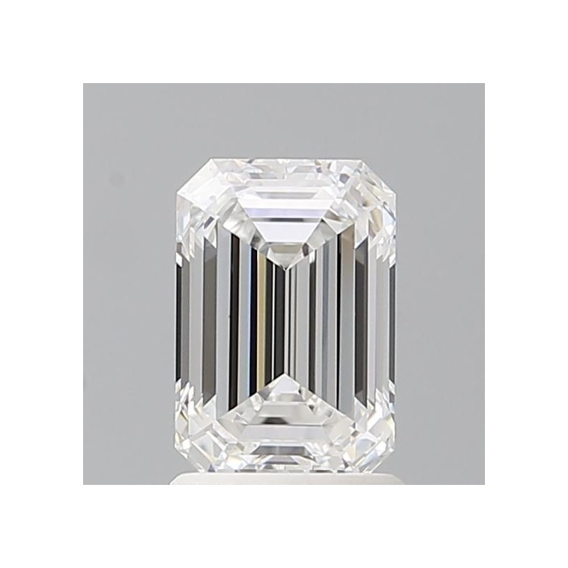 Diament laboratoryjny bezbarwny szlif szmaragdowy, 1.6ct, VVS1, E, IGI LG710506239