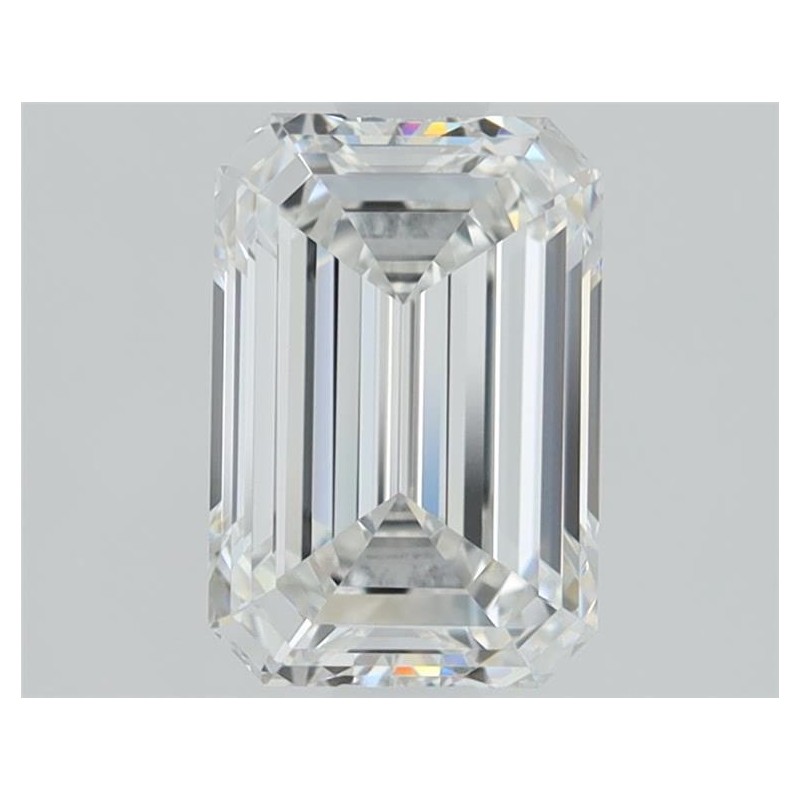 Diament laboratoryjny bezbarwny szlif szmaragdowy, 2.09ct, VVS2, E, IGI LG705528679