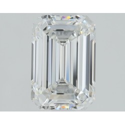 Diament laboratoryjny bezbarwny szlif szmaragdowy, 2.1ct, VVS2, E, IGI LG720507947