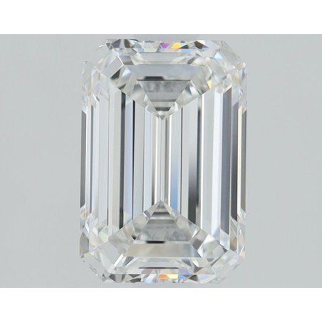 Diament laboratoryjny bezbarwny szlif szmaragdowy, 2.1ct, VVS2, E, IGI LG720507947
