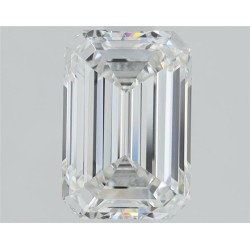Diament laboratoryjny bezbarwny szlif szmaragdowy, 2.1ct, VVS2, E, IGI LG713525909