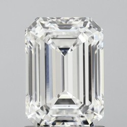 Diament laboratoryjny bezbarwny szlif szmaragdowy, 1.58ct, VVS2, D, IGI LG607335905