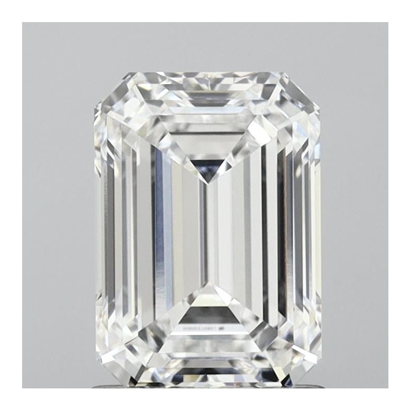 Diament laboratoryjny bezbarwny szlif szmaragdowy, 1.58ct, VVS2, D, IGI LG607335905