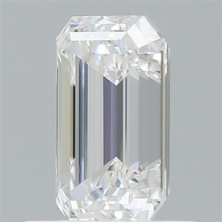 Diament laboratoryjny bezbarwny szlif szmaragdowy, 1.02ct, VVS2, D, IGI LG576350959
