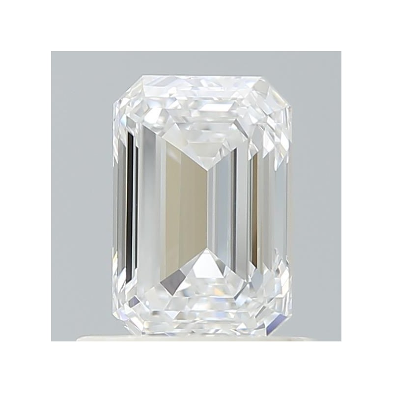 Diament laboratoryjny bezbarwny szlif szmaragdowy, 0.9ct, VVS2, D, IGI LG577370290